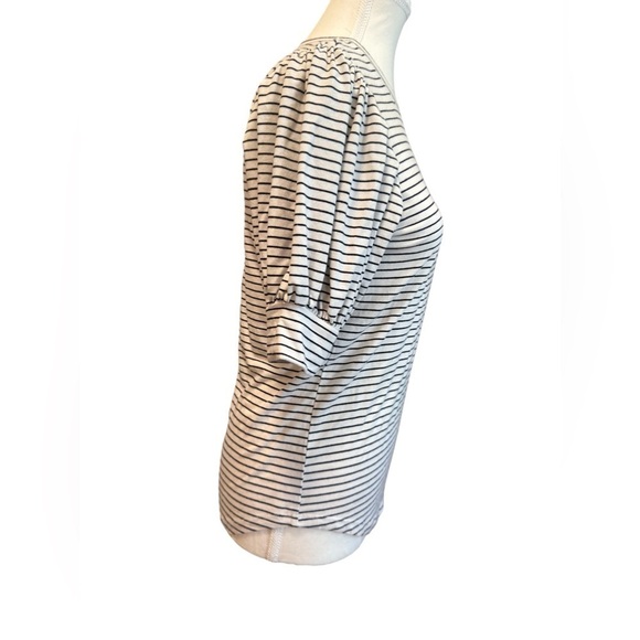 NWOT $120 FRAME | Balloon Sleeve Tee in Blanc Multi (S) - Picture 5 of 9